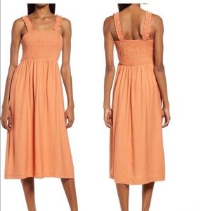 knee length dresses for ladies Self-Portrait Women's Crochet Lace Midi Dress - Pink main image 0
